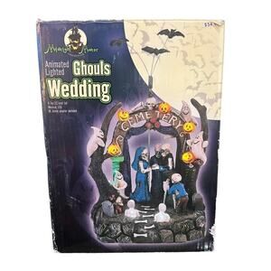 Midnight Manor Haunted Halloween Ghost Wedding Animated Moving Music Lighted